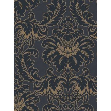 Windsor Damask Blue Wallpaper