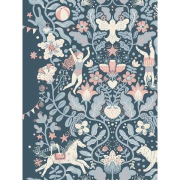 Cirkus Blue Wallpaper