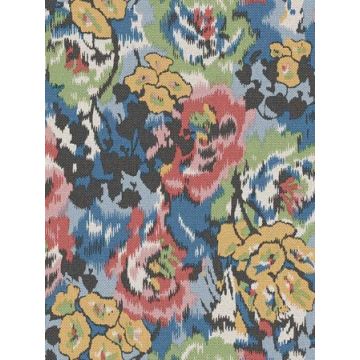 Flower Pot Blue Wallpaper