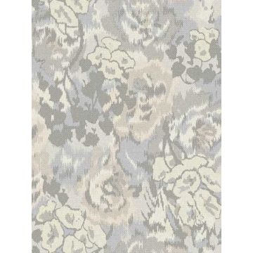 Flower Pot Grey Wallpaper