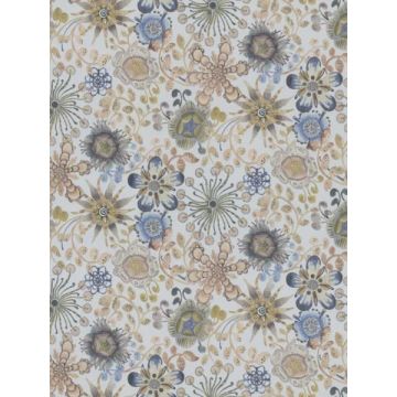 Magic Garden Blue and Green Wallpaper
