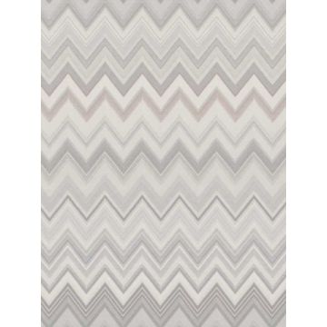 Happy Zigzag Grey Wallpaper