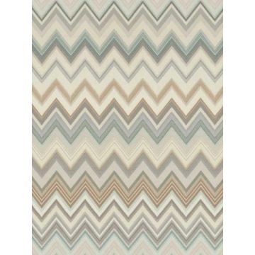 Happy Zigzag Green Wallpaper