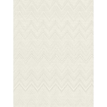 Happy Zigzag Cream Wallpaper