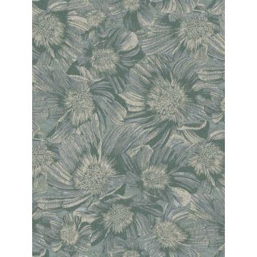 Anemoni Teal Wallpaper