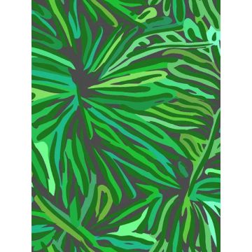 Flora Green Wallpaper