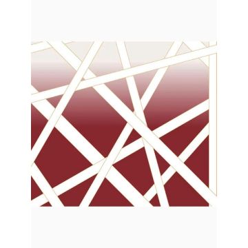 Nastri Shade 4 Panel Red Mural