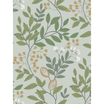 Eden Retreat Green and Gold Wallpaper