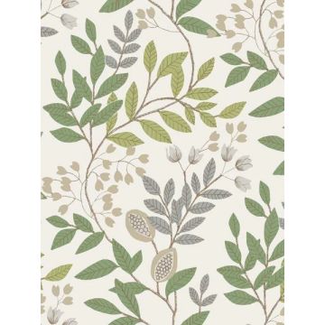 Eden Retreat Beige and Green Wallpaper