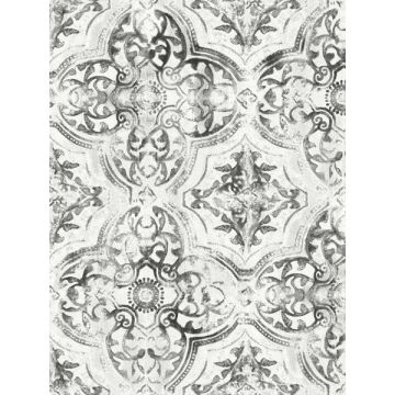 Quartet White and Black Wallpaper