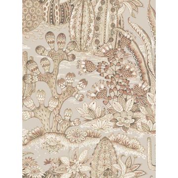 Lotus Land Cacti Baked Clay Wallpaper
