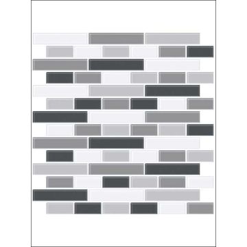 Glass Peel and Stick Backsplash Tiles Smoked Wallpaper