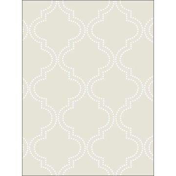 Quatrefoil Peel and Stick Taupe Wallpaper