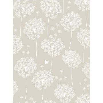 Dandelion Peel and Stick Neutral Wallpaper