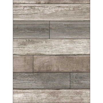 Reclaimed Wood Plank Peel and Stick Natural Wallpaper