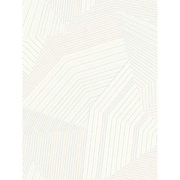 Dotted Maze White Wallpaper