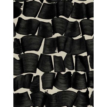 Brushed Ink Black Wallpaper