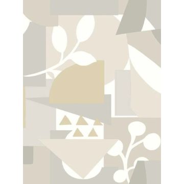 Cut Outs Neutral Wallpaper