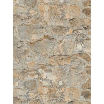 Field Stone Tan and Grey Wallpaper