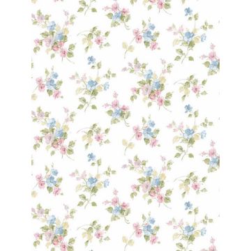 Blossom Mini Pink Green Blue Wallpaper