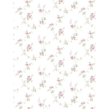 Lauras Trail Pink Purple Green Blue Brown Wallpaper