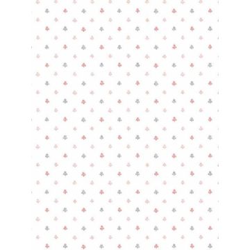 Lulu Spot Pink Grey Wallpaper