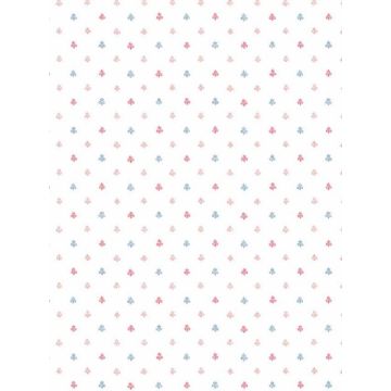 Lulu Spot Pink Blue Wallpaper