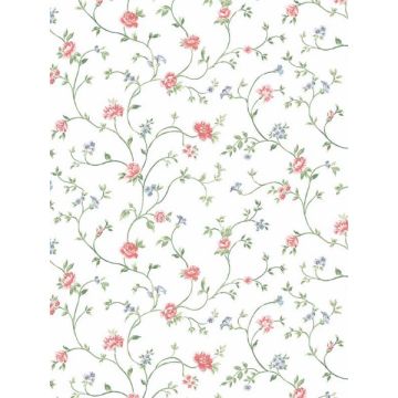Royal Trail Blue Pink Green Wallpaper