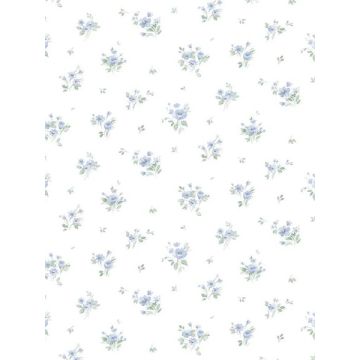 Rainbow Floral Blue Green Wallpaper