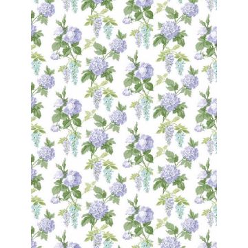 Mini Rose Purple Turquoise Green Wallpaper