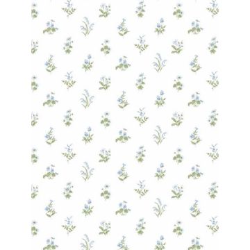 Mini Garden Spot Blue Green Wallpaper