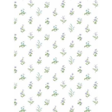 Mini Garden Spot Purple Turquoise Green Wallpaper