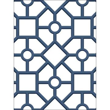 Hedgerow Trellis Peel and Stick Navy Wallpaper