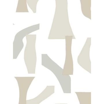 Modernist Peel and Stick Neutral Wallpaper