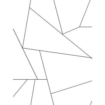 Fractured Prism Peel and Stick Black Wallpaper