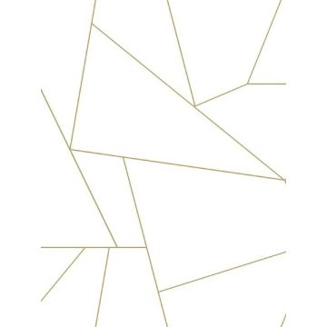 Fractured Prism Peel and Stick Gold Metallic Wallpaper