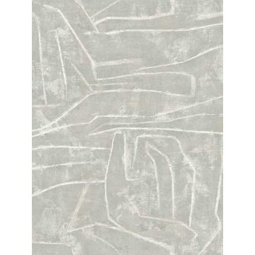 Urban Chalk Peel and Stick Grey Wallpaper