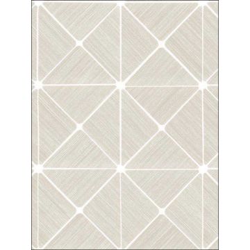 Double Diamonds Peel and Stick Off White Wallpaper