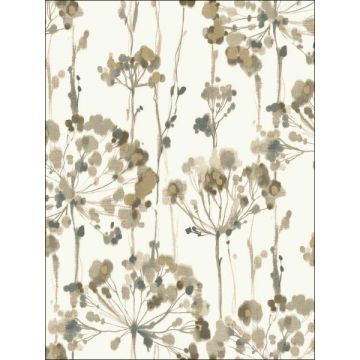 Flourish Peel and Stick Neutral Wallpaper
