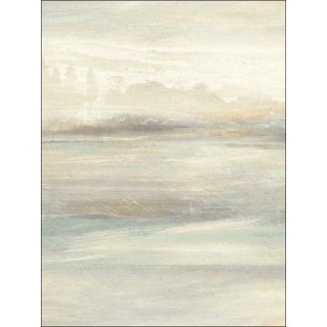 Soothing Mists Scenic Peel and Stick Blue and Beige Wallpaper