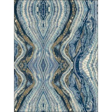 Kaleidoscope Peel and Stick Blue Wallpaper