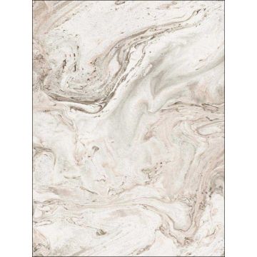 Oil and Marble Peel and Stick Clay and Taupe Wallpaper