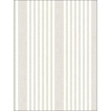 French Linen Stripe Peel and Stick Off White Wallpaper