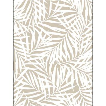 Oahu Fronds Peel and Stick Off White Wallpaper