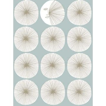Soho Starburst Peel and Stick Light Blue Wallpaper