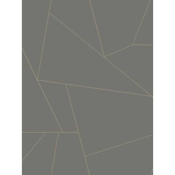 Fractured Prism Peel and Stick Grey Wallpaper