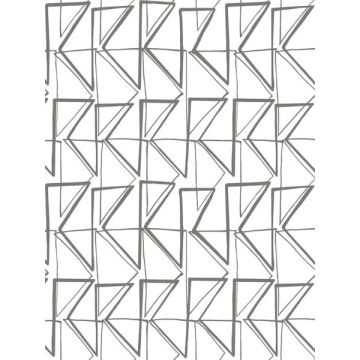 Love Triangles Peel and Stick Grey Wallpaper