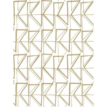 Love Triangles Peel and Stick Gold Metallic Wallpaper