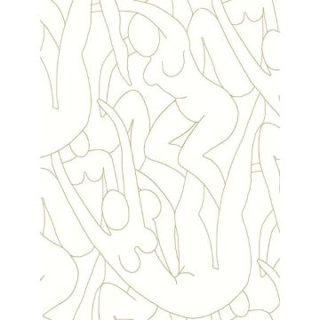 Head over Heels Peel and Stick Gold Metallic Wallpaper