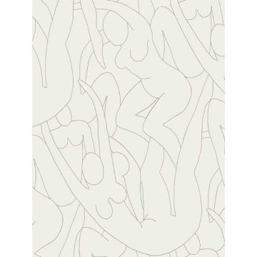 Head over Heels Peel and Stick Beige Metallic Wallpaper